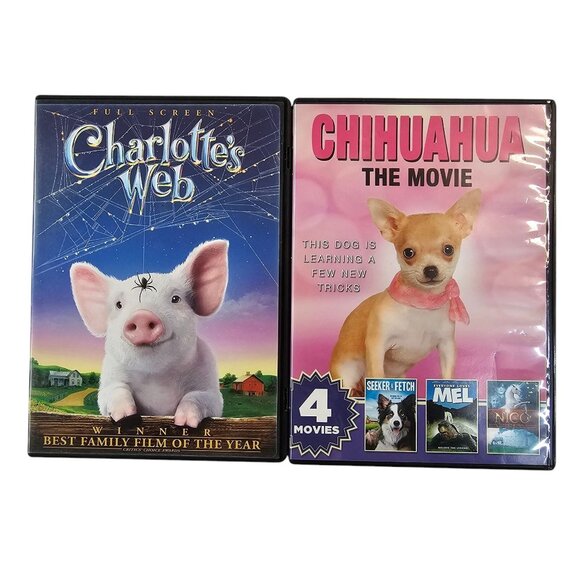 Charlottes Web Full Screen Live Action Chihuahua The Movie DVD Bundle - Picture 1 of 12